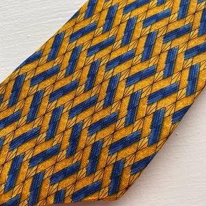 Geoffrey beane vintage zig zag stripe pattern mens tie
